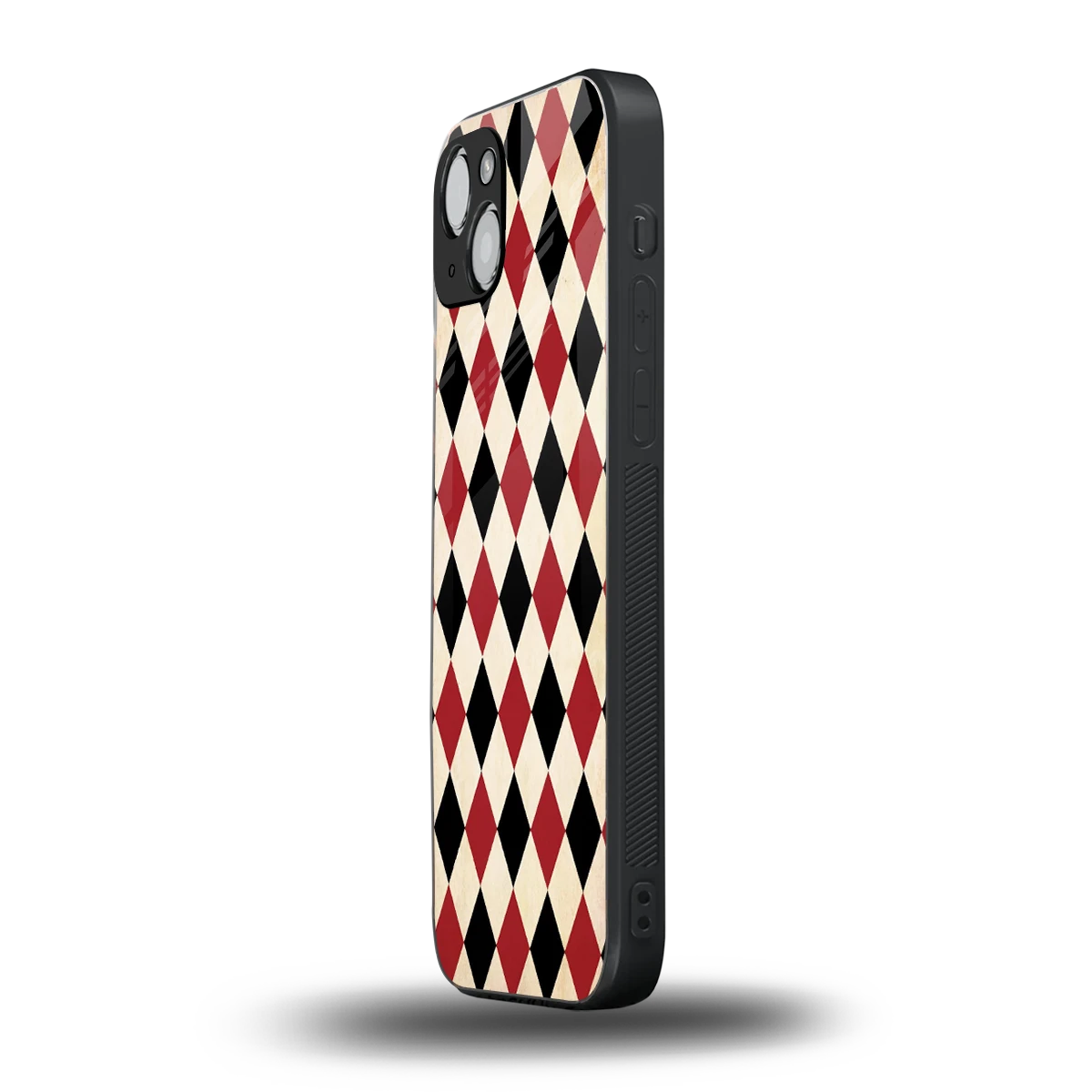 Crimson Edge iphone 13 mobile cover | shockproof glass phone case