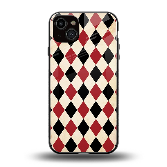 Crimson Edge back phone cover | glass case for iphone 14 plus