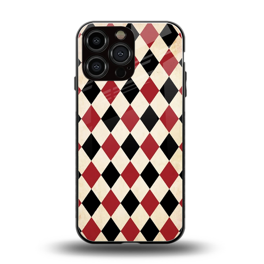 Crimson Edge back phone cover | glass case for iphone 15 pro max