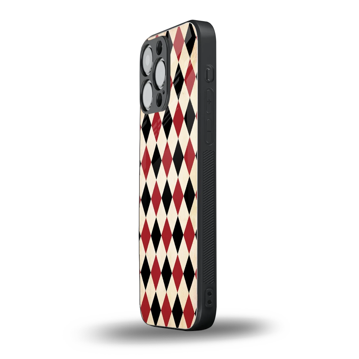 Crimson Edge iphone 15 pro max mobile cover | shockproof glass phone case