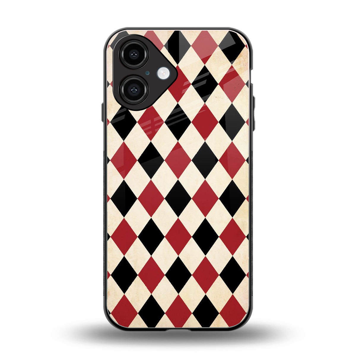 Crimson Edge Phone Case for Iphone 16 | Glass Case