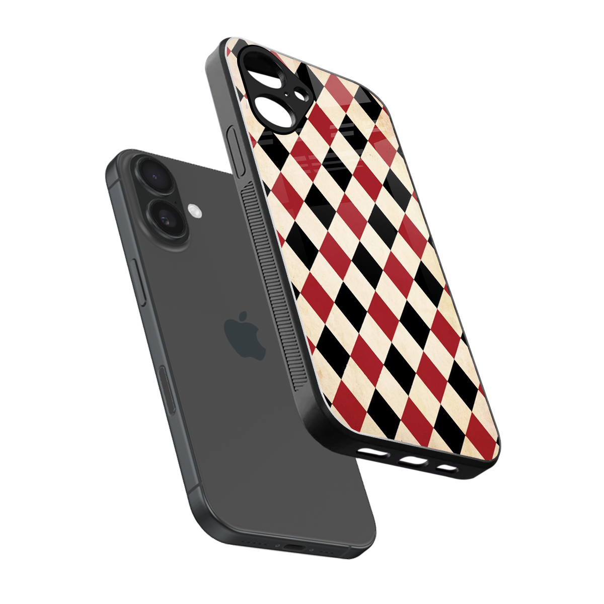 Crimson Edge Phone Case for Iphone 16 | Glass Case