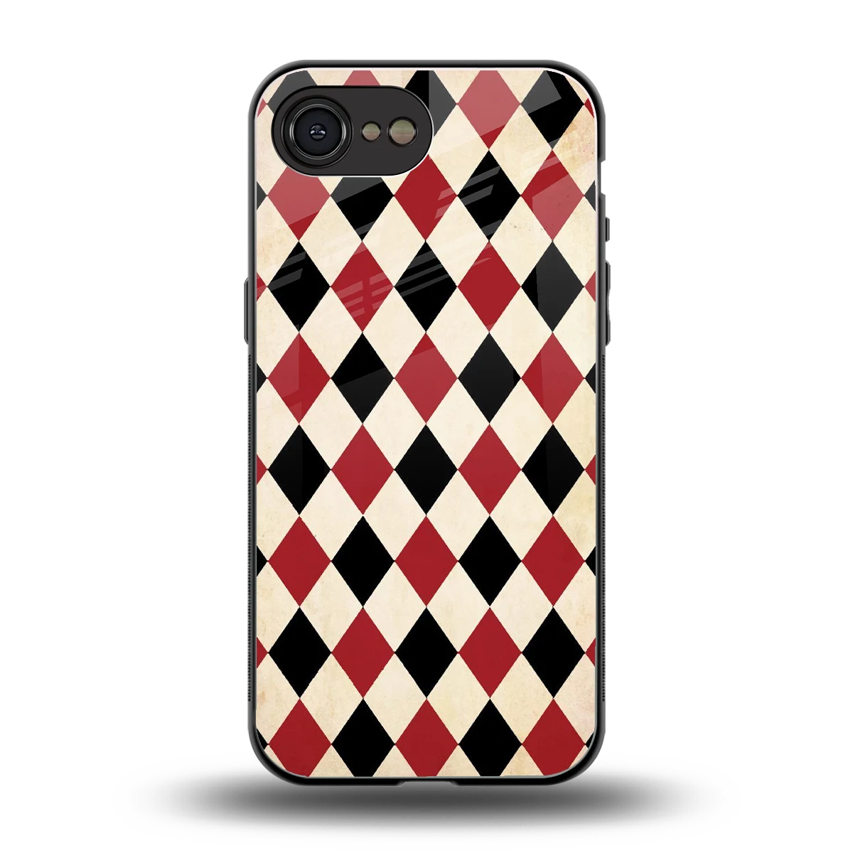 Crimson Edge back phone cover | glass case for iphone 17e