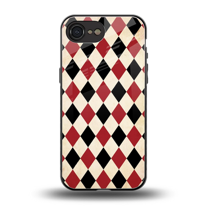Crimson Edge back phone cover | glass case for iphone 17e
