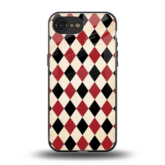 Crimson Edge back phone cover | glass case for iphone 17e