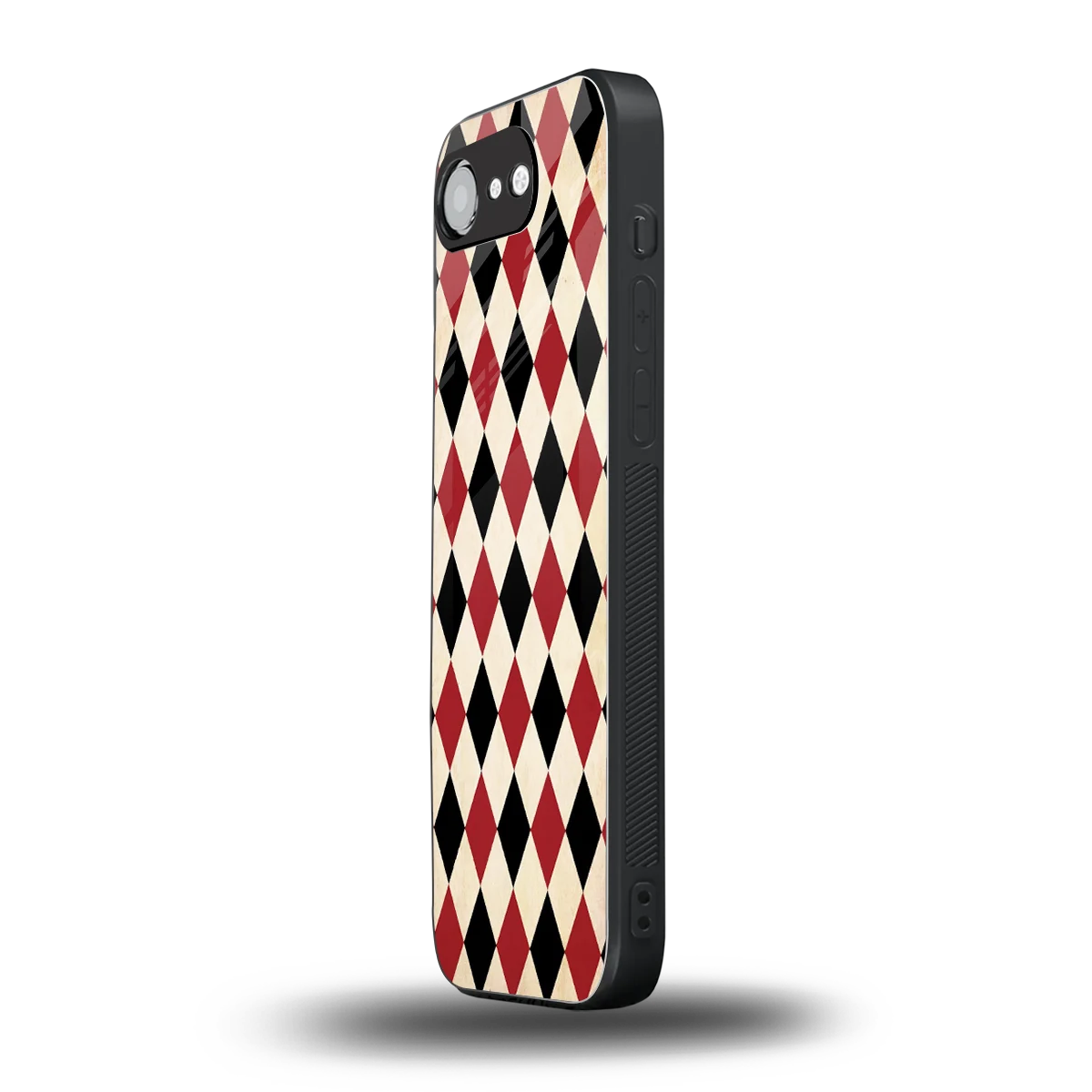 Crimson Edge iphone 16e mobile cover | shockproof glass phone case