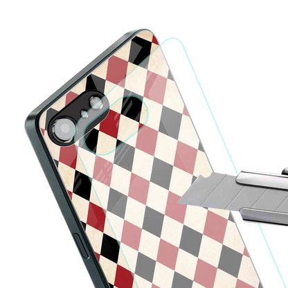 Crimson Edge stylish phone case for iphone 17e | glossy glass and slim fit
