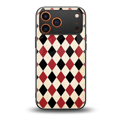 Crimson Edge back phone cover | glass case for iphone 17 pro max