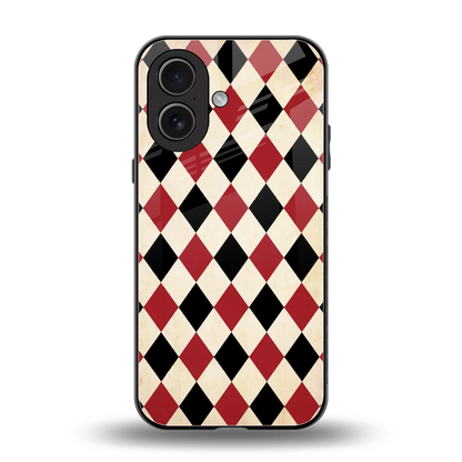 Crimson Edge back phone cover | glass case for iphone 17
