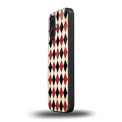 Crimson Edge iphone 17 mobile cover | shockproof glass phone case