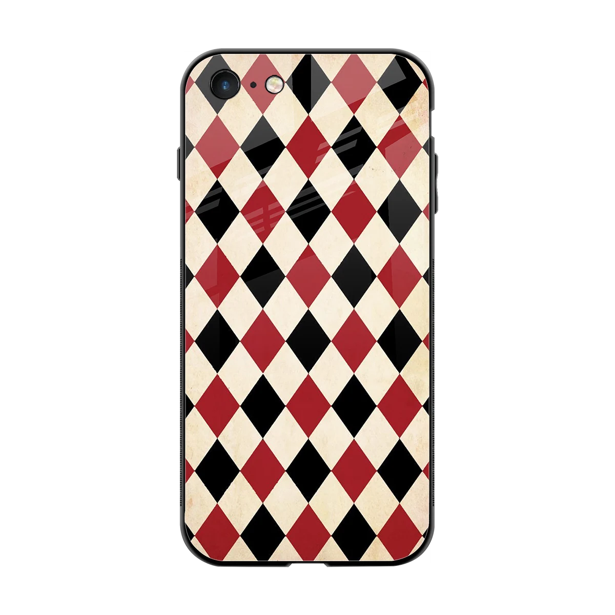 Crimson Edge back phone cover | glass case for iphone 7
