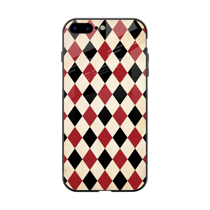 Crimson Edge back phone cover | glass case for iphone 8 plus