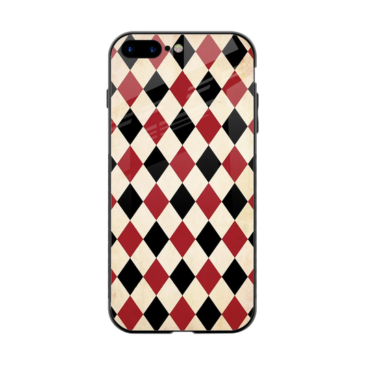 Crimson Edge back phone cover | glass case for iphone 8 plus