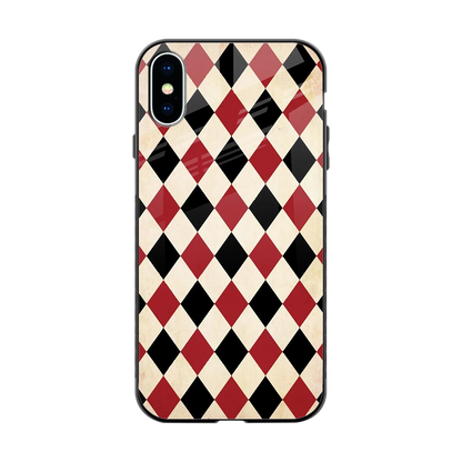 Crimson Edge back phone cover | glass case for iphone x
