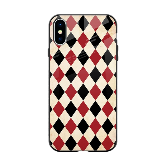 Crimson Edge back phone cover | glass case for iphone x