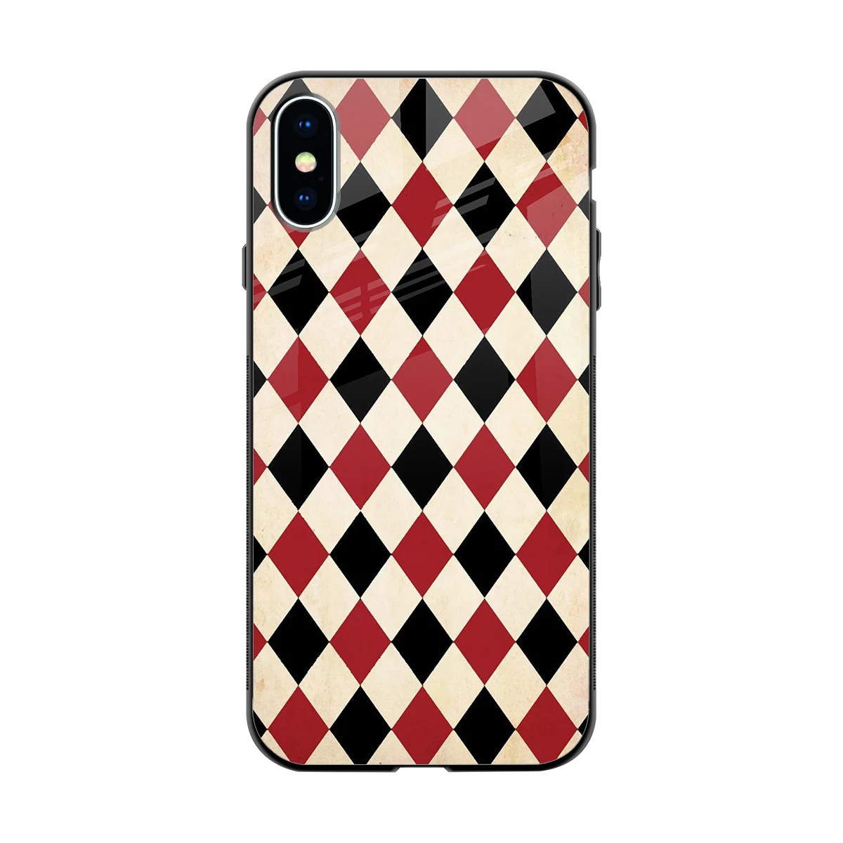Crimson Edge back phone cover | glass case for iphone xs