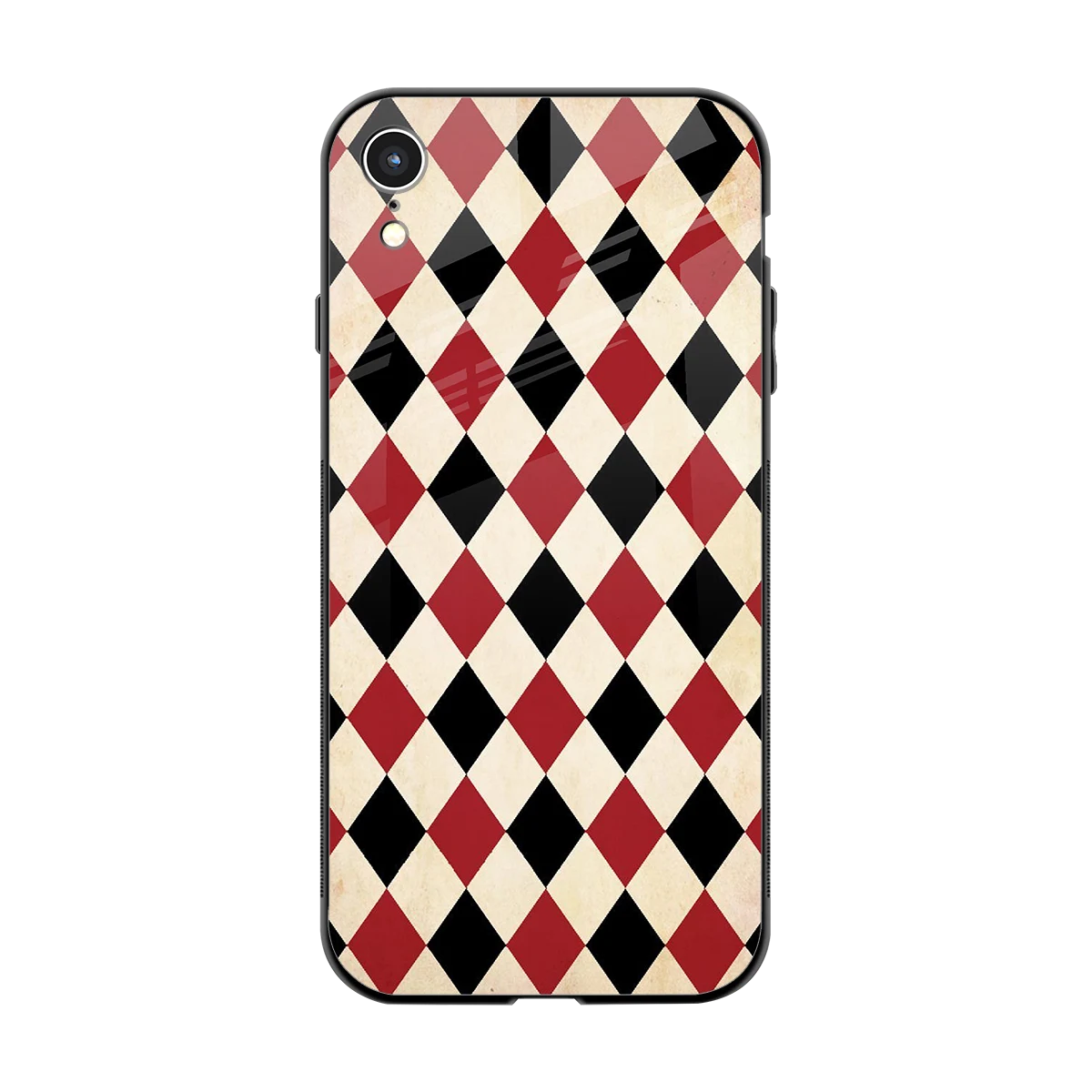 Crimson Edge back phone cover | glass case for iphone xr