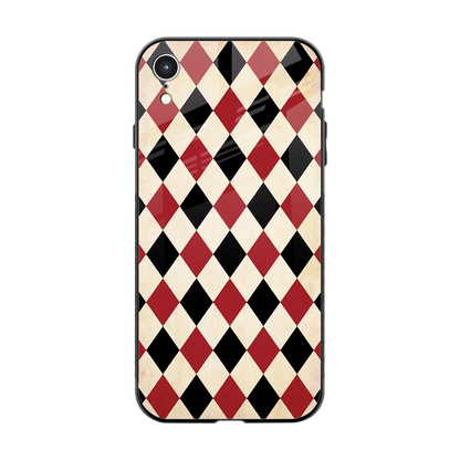 Crimson Edge back phone cover | glass case for iphone xr