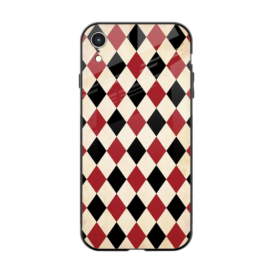Crimson Edge back phone cover | glass case for iphone xr