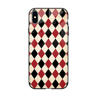 Crimson Edge back phone cover | glass case for iphone xs max