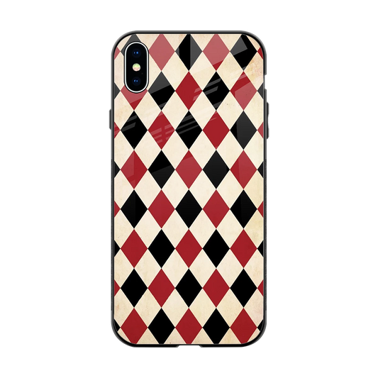 Crimson Edge back phone cover | glass case for iphone xs max