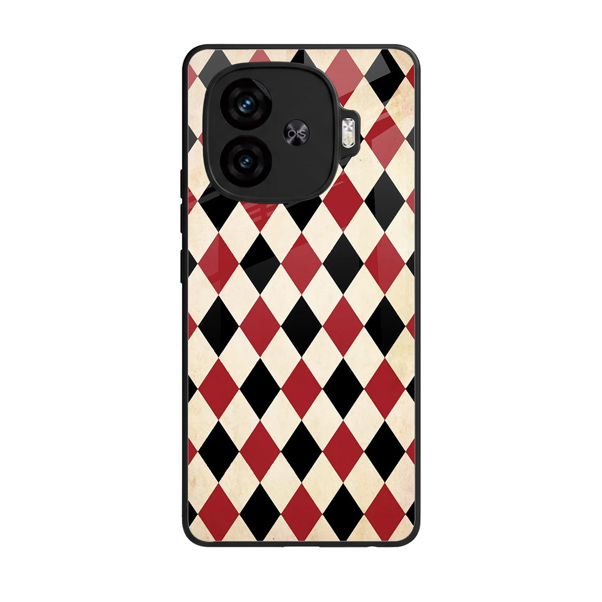 Crimson Edge back phone cover | glass case for iqoo neo 10r 5g
