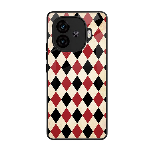 Crimson Edge back phone cover | glass case for iqoo neo 10r 5g