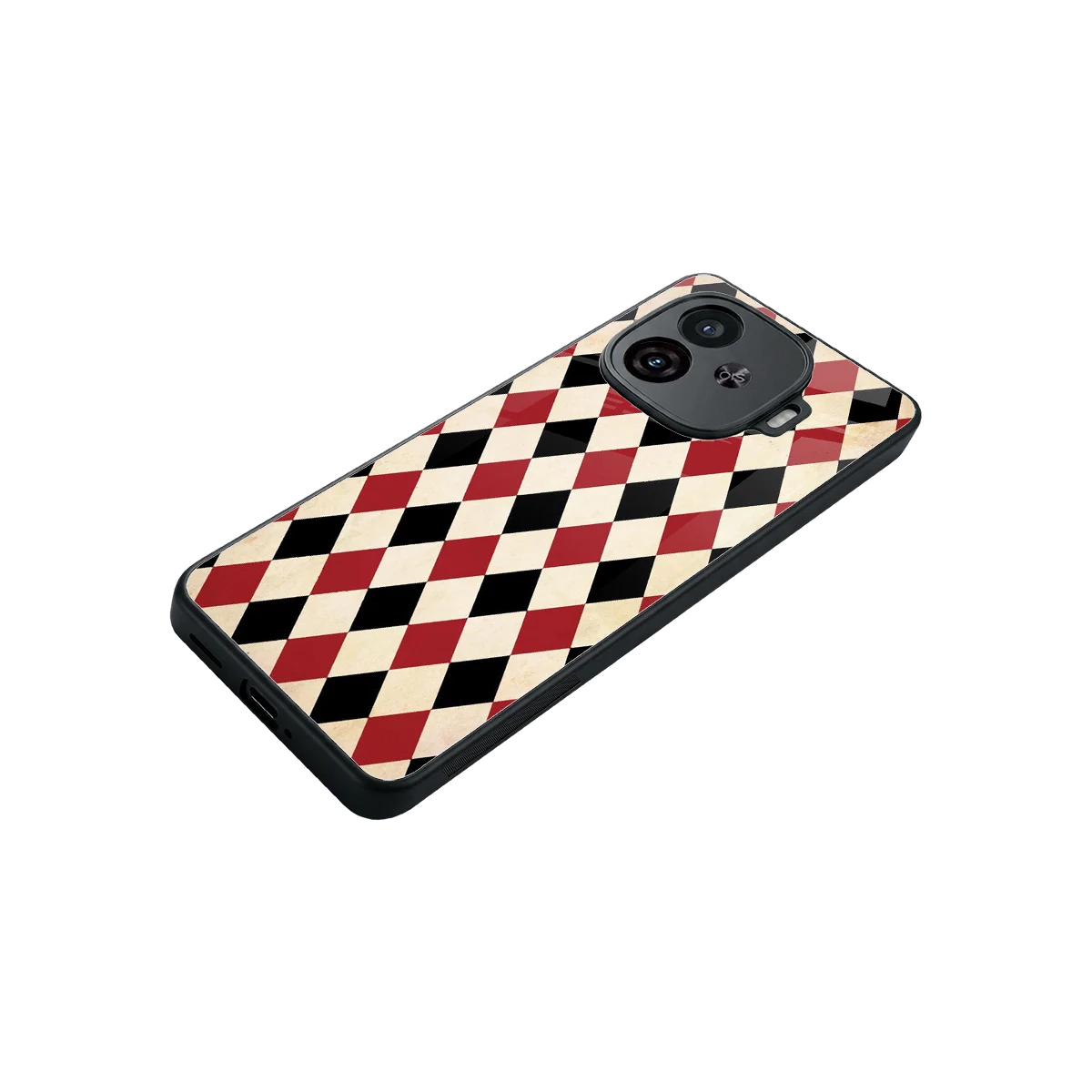 Crimson Edge stylish phone case for iqoo neo 10r 5g | glossy glass and slim fit