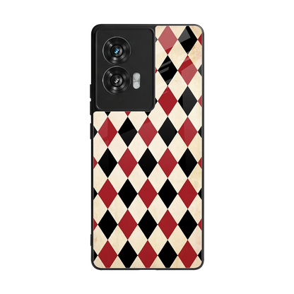 Crimson Edge back phone cover | glass case for motorola edge 50 fusion