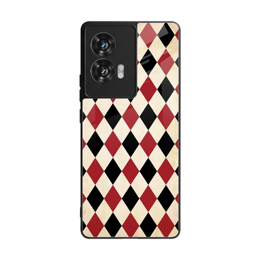 Crimson Edge back phone cover | glass case for motorola edge 50 fusion