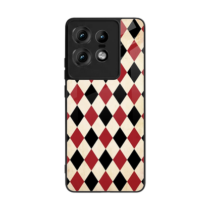 Crimson Edge back phone cover | glass case for motorola edge 50 pro