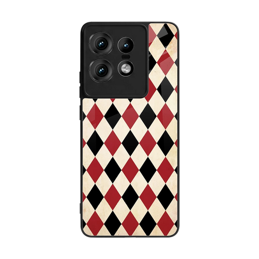 Crimson Edge back phone cover | glass case for motorola edge 50 pro