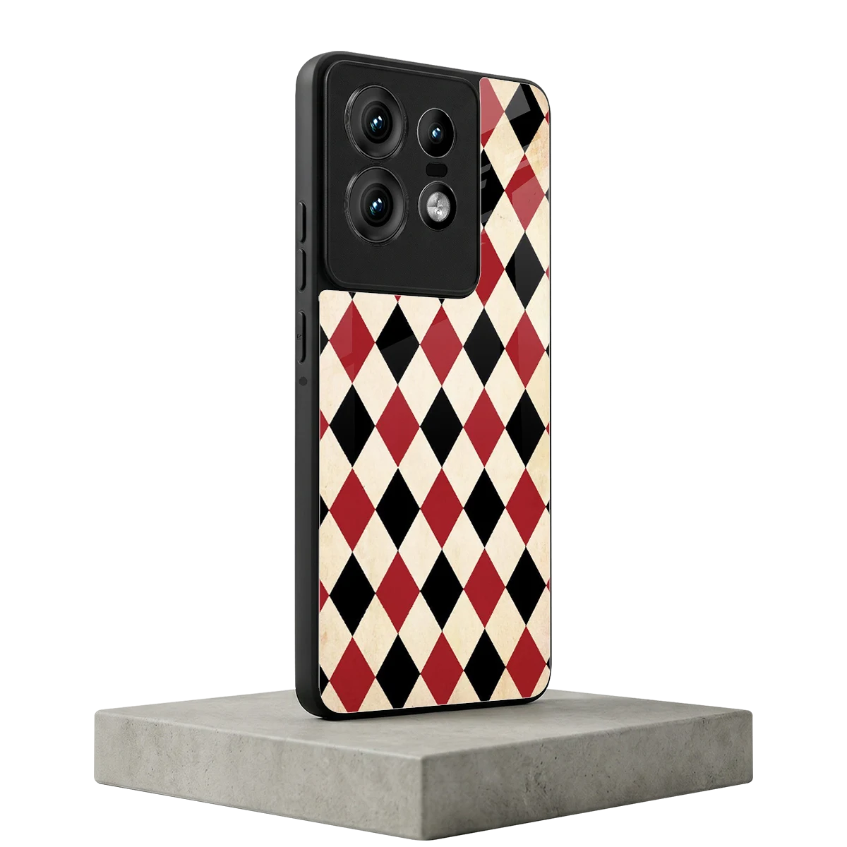 Crimson Edge motorola edge 50 pro mobile cover | shockproof glass phone case