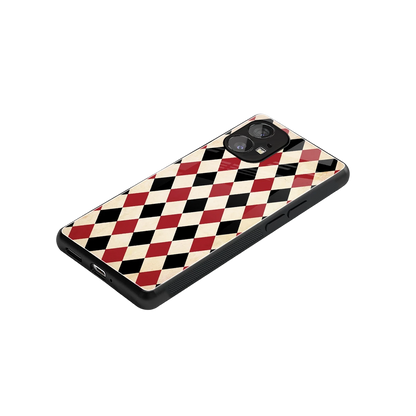Crimson Edge stylish phone case for nothing phone 1 | glossy glass and slim fit