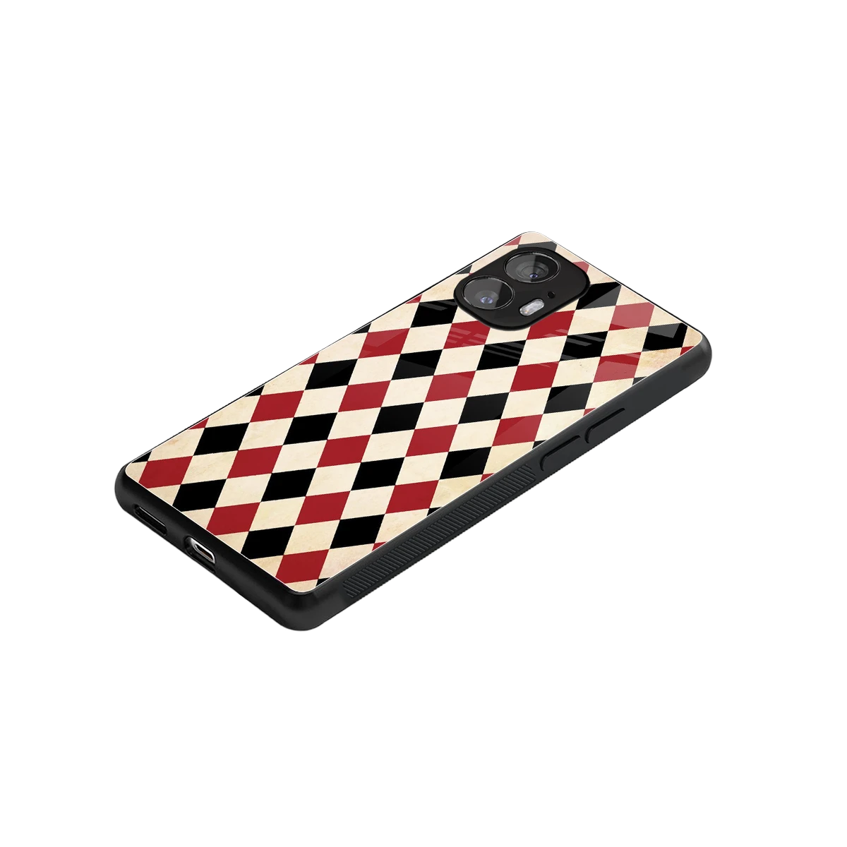 Crimson Edge stylish phone case for nothing phone 2 | glossy glass and slim fit