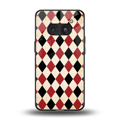 Crimson Edge back phone cover | glass case for nothing phone 2a