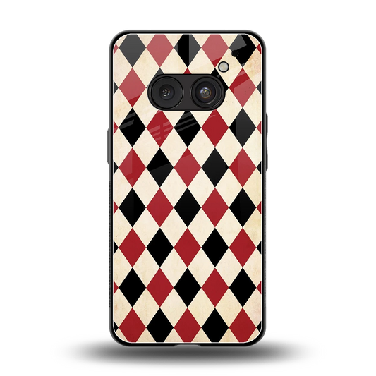 Crimson Edge back phone cover | glass case for nothing phone 2a