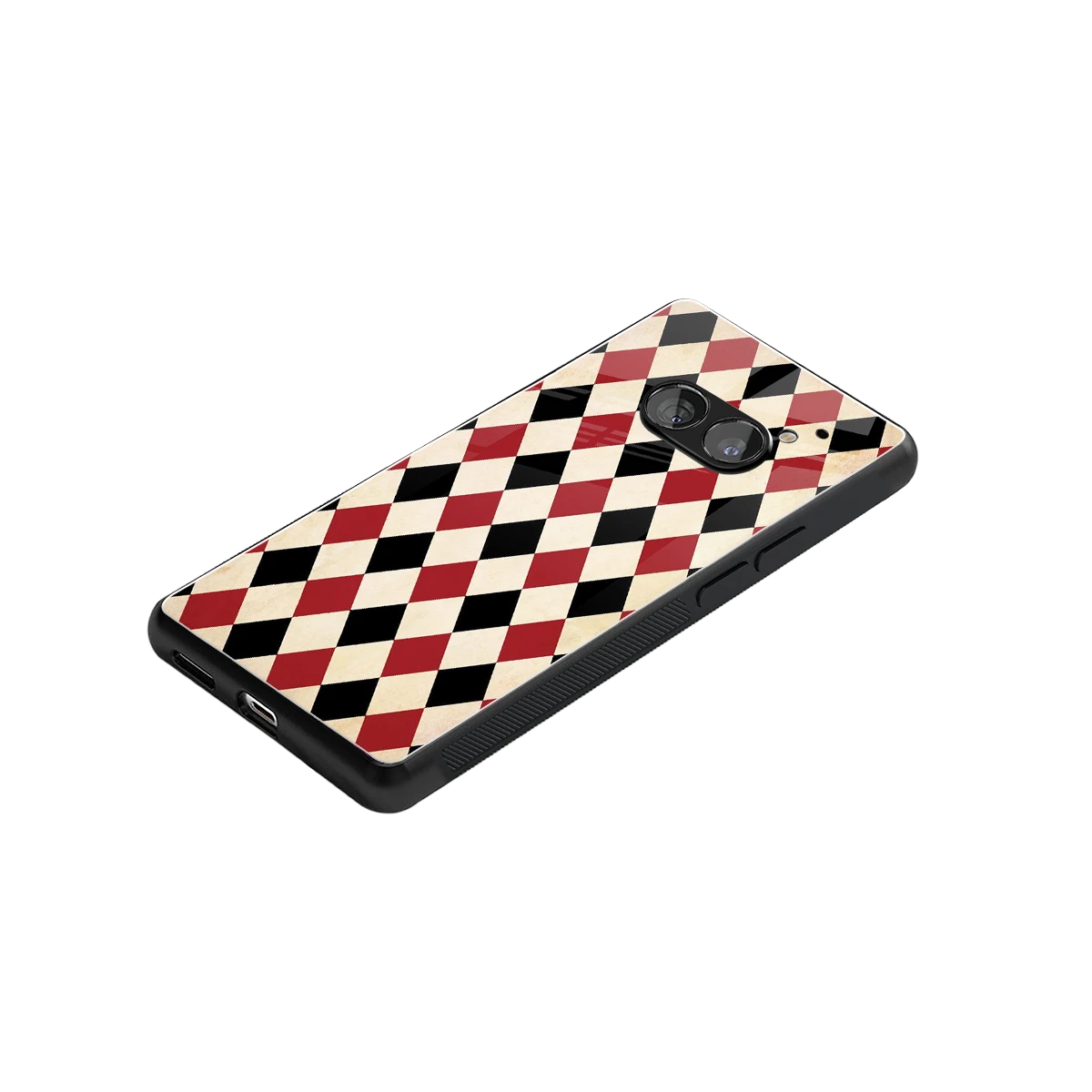 Crimson Edge stylish phone case for nothing phone 2a | glossy glass and slim fit