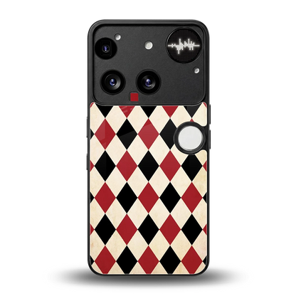Crimson Edge back phone cover | glass case for nothing phone 3
