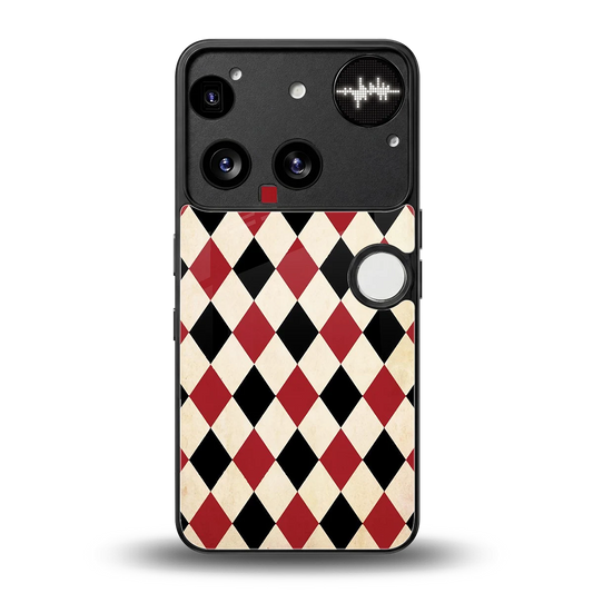 Crimson Edge back phone cover | glass case for nothing phone 3