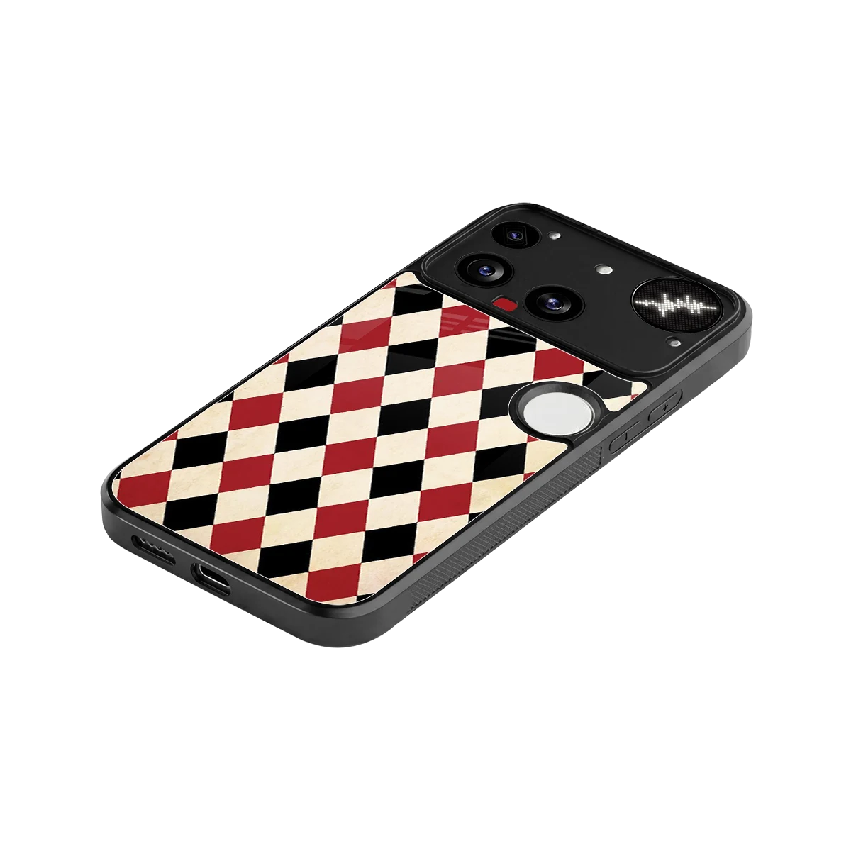 Crimson Edge stylish phone case for nothing phone 3 | glossy glass and slim fit