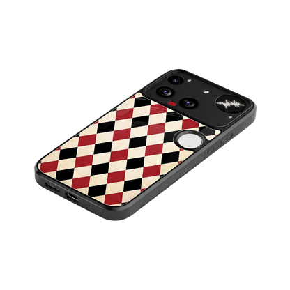 Crimson Edge stylish phone case for nothing phone 3 | glossy glass and slim fit