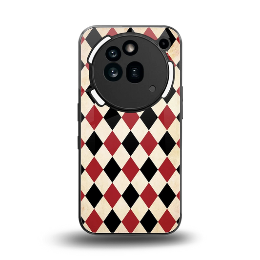 Crimson Edge back phone cover | glass case for nothing phone 3a pro