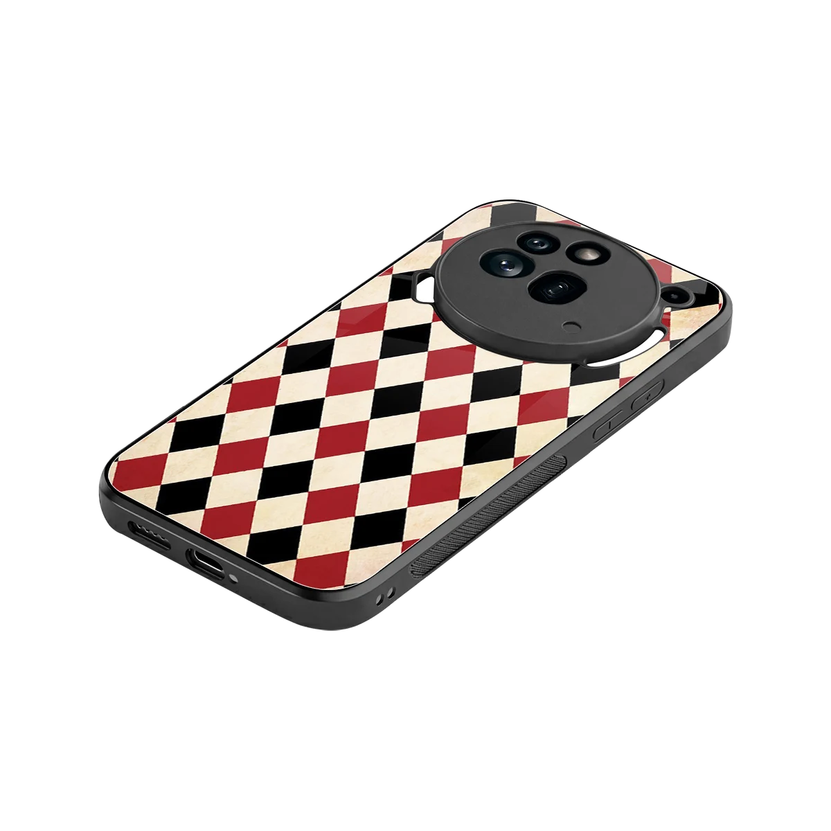 Crimson Edge stylish phone case for nothing phone 3a pro | glossy glass and slim fit