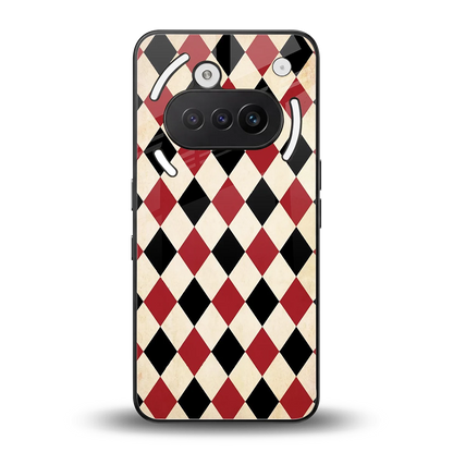 Crimson Edge back phone cover | glass case for nothing phone 3a