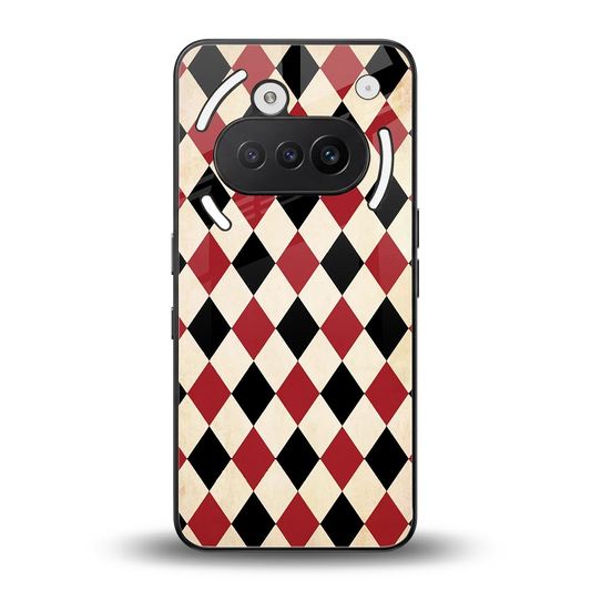 Crimson Edge back phone cover | glass case for nothing phone 3a
