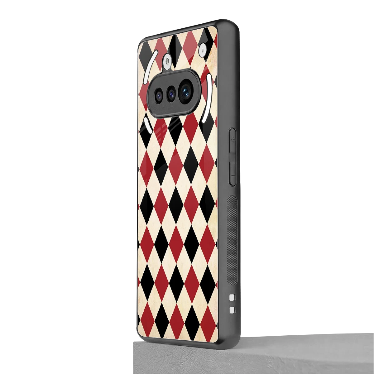 Crimson Edge nothing phone 3a mobile cover | shockproof glass phone case