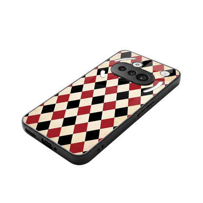 Crimson Edge stylish phone case for nothing phone 3a | glossy glass and slim fit