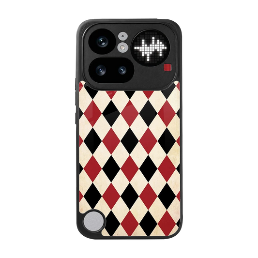 Crimson Edge back phone cover | glass case for nothing phone 4a pro