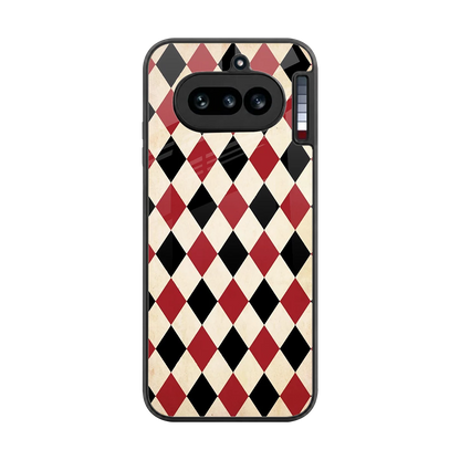 Crimson Edge back phone cover | glass case for nothing phone 4a
